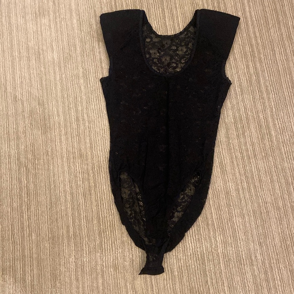 Black lace bodysuit! Amazing vintage piece.